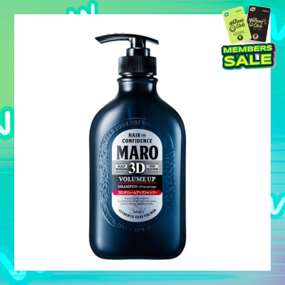 MARO 3D Volume Up Shampoo (Strengthens & Sustains Central Core of Hair for Optimal Hair Growth) 460ml