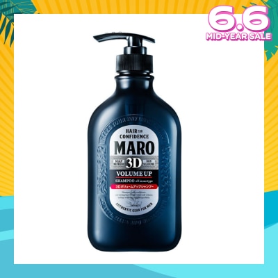 MARO 3D Volume Up Shampoo (Strengthens & Sustains Central Core of Hair for Optimal Hair Growth) 460ml