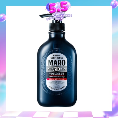 MARO - 3D Volume Up Shampoo (Strengthens & Sustains Central Core of Hair for Optimal Hair Growth) 460ml