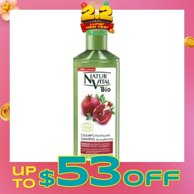 NATURVITAL Bio EcoCert Shampoo for Strengthening Hair 300ml