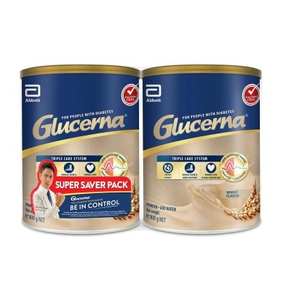 GLUCERNA - Triple Care Powder Wheat (For People With Diabetes) 800g x 2s