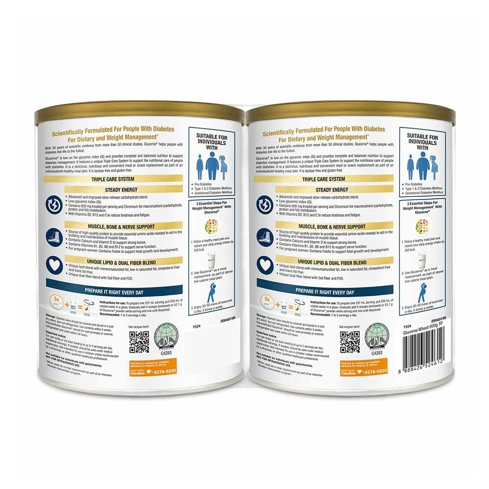 Triple Care Powder Wheat (For People With Diabetes) 800g x 2s