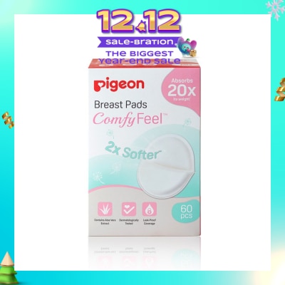 PIGEON PIGEON Breast Pad 2X Softer Comfy Feel Cotains Aloe Vera Extract 60s