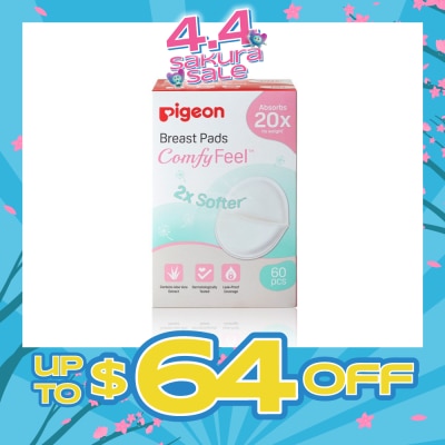 PIGEON - PIGEON Breast Pad 2X Softer Comfy Feel Cotains Aloe Vera Extract 60s