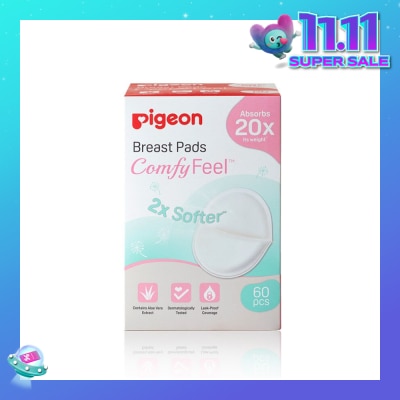 PIGEON PIGEON Breast Pad 2X Softer Comfy Feel Cotains Aloe Vera Extract 60s