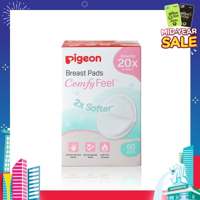 PIGEON PIGEON Breast Pad 2X Softer Comfy Feel Cotains Aloe Vera Extract 60s