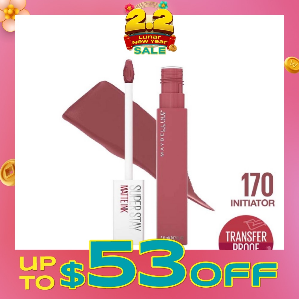 MAYBELLINE Superstay Matte Ink Long Lasting Liquid Lipstick 170 Initiator 5ml
