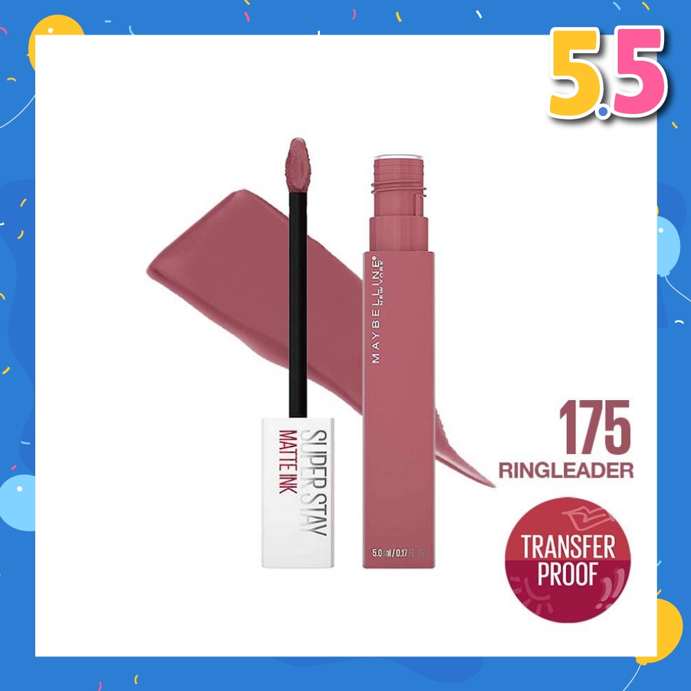 Superstay Matte Ink Long Lasting Liquid Lipstick 175 Ringleader 5ml
