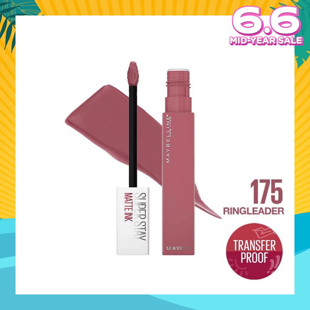 MAYBELLINE Superstay Matte Ink Long Lasting Liquid Lipstick 175 Ringleader 5ml