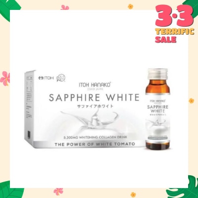 ITOH HANAKO Sapphire White Whitening Collagen Drink 5300mg (Helps Lighten Skin Complexion) 50ml x 10s