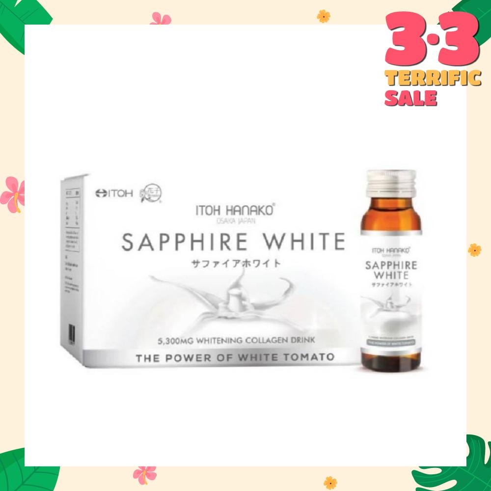 Sapphire White Whitening Collagen Drink 5300mg (Helps Lighten Skin Complexion) 50ml x 10s