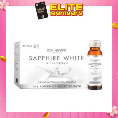 ITOH Sapphire White Whitening Collagen Drink 5300mg (Helps Lighten Skin Complexion) 50ml x 10s