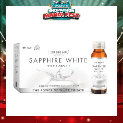 ITOH - Sapphire White Whitening Collagen Drink 5300mg (Helps Lighten Skin Complexion) 50ml x 10s