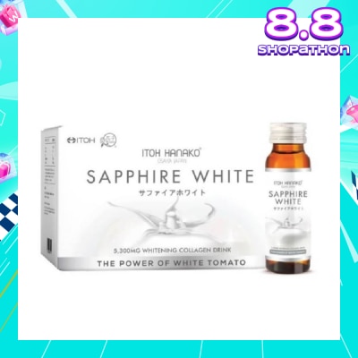 ITOH Sapphire White Whitening Collagen Drink 5300mg (Helps Lighten Skin Complexion) 50ml x 10s