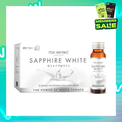 ITOH Sapphire White Whitening Collagen Drink 5300mg (Helps Lighten Skin Complexion) 50ml x 10s