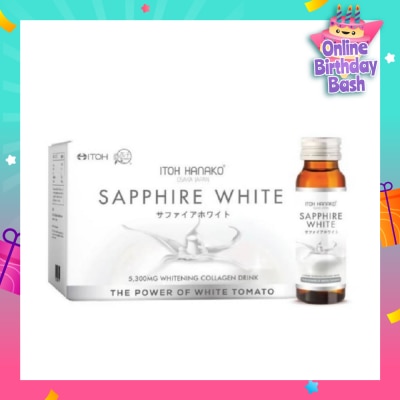 ITOH HANAKO Sapphire White Whitening Collagen Drink 5300mg (Helps Lighten Skin Complexion) 50ml x 10s