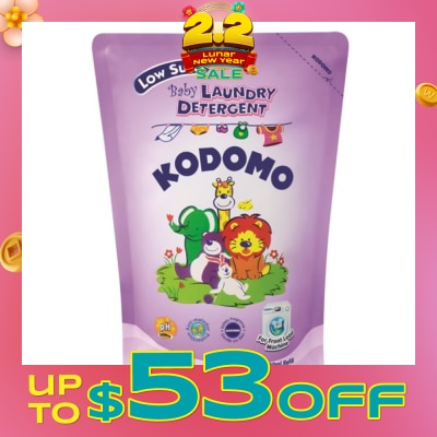 KODOMO Baby Laundry Detergent 900ml Refill (Low Suds)