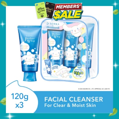 SENKA X Cinnamoroll Limited Edition Perfect Whip Facial Cleanser 120g x 3s image
