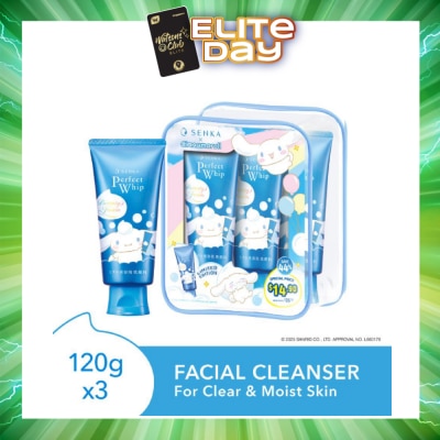 SENKA - X Cinnamoroll Limited Edition Perfect Whip Facial Cleanser 120g x 3s