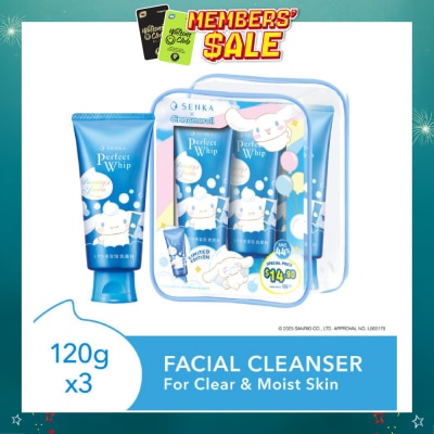 SENKA - X Cinnamoroll Limited Edition Perfect Whip Facial Cleanser 120g x 3s