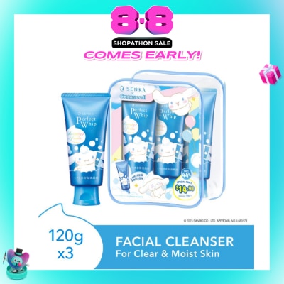SENKA - X Cinnamoroll Limited Edition Perfect Whip Facial Cleanser 120g x 3s
