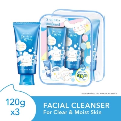 SENKA X Cinnamoroll Limited Edition Perfect Whip Facial Cleanser 120g x 3s