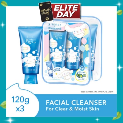 SENKA X Cinnamoroll Limited Edition Perfect Whip Facial Cleanser 120g x 3s image