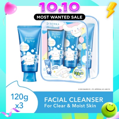 SENKA X Cinnamoroll Limited Edition Perfect Whip Facial Cleanser 120g x 3s image