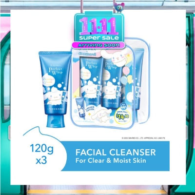 SENKA [CHRISTMAS] X Cinnamoroll Limited Edition Perfect Whip Facial Cleanser 120g x 3s image
