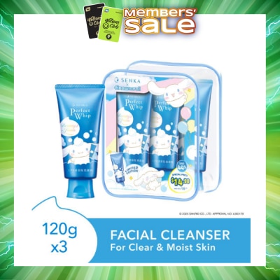 SENKA - X Cinnamoroll Limited Edition Perfect Whip Facial Cleanser 120g x 3s