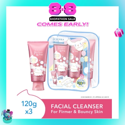 SENKA - X Cinnamoroll Limited Edition Perfect Whip Collagen-In Facial Cleanser 120g x 3s