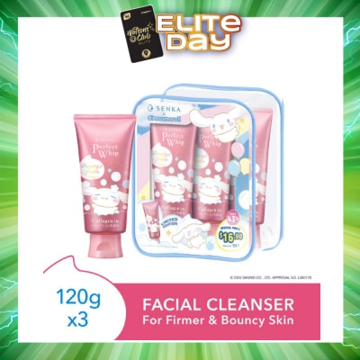 SENKA - X Cinnamoroll Limited Edition Perfect Whip Collagen-In Facial Cleanser 120g x 3s