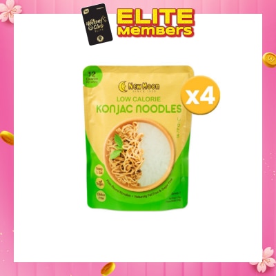 NEW MOON [CNY] Low Calorie Plain Round Konjac Noodle 270g x 4s