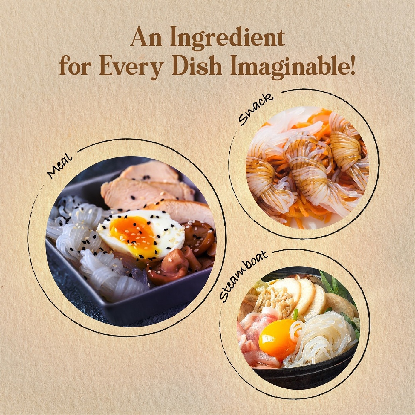 [CNY] Low Calorie Plain Flat Konjac Noodle 270g x 4s