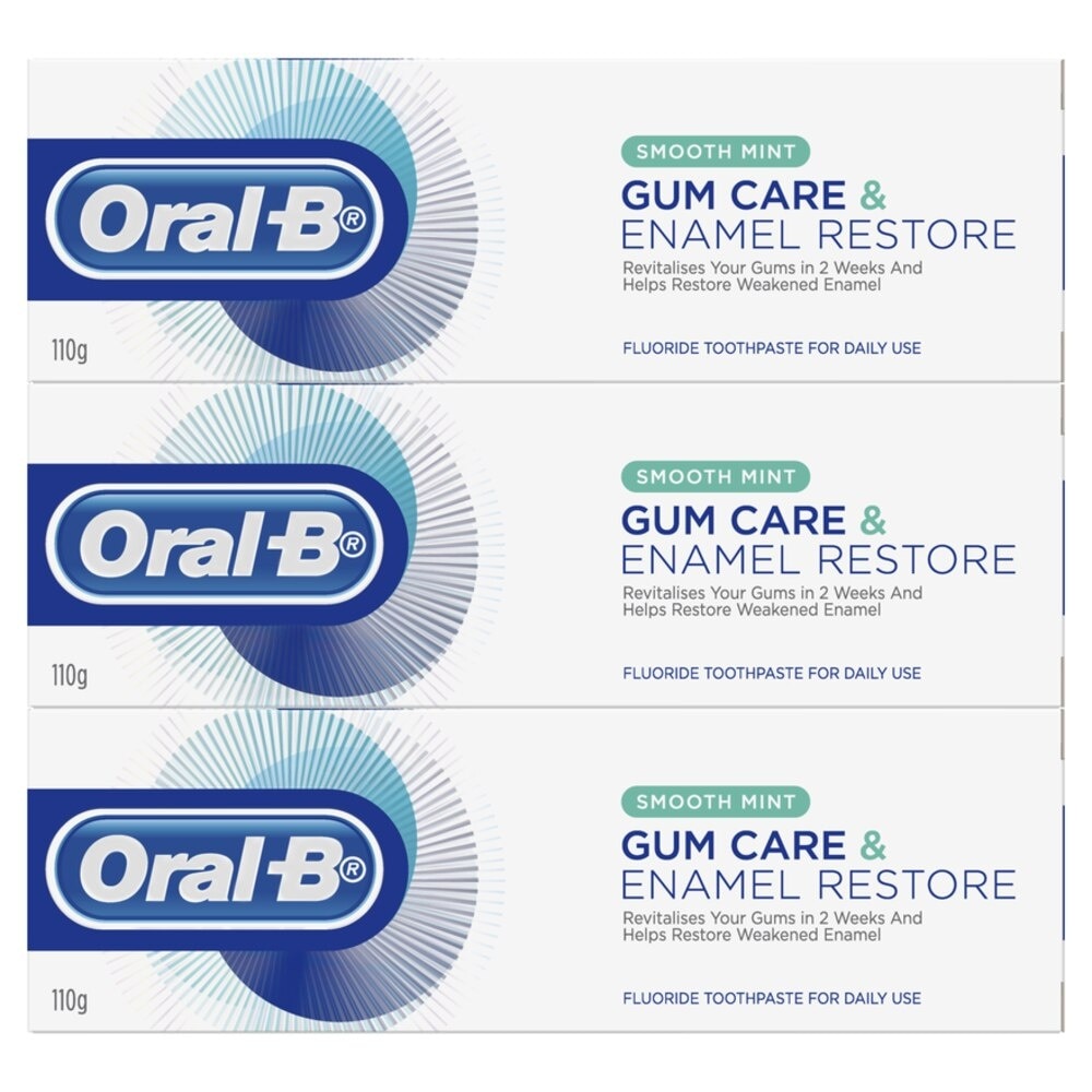 Gum Care & Enamel Restore Smooth Mint Toothpaste 3X110g