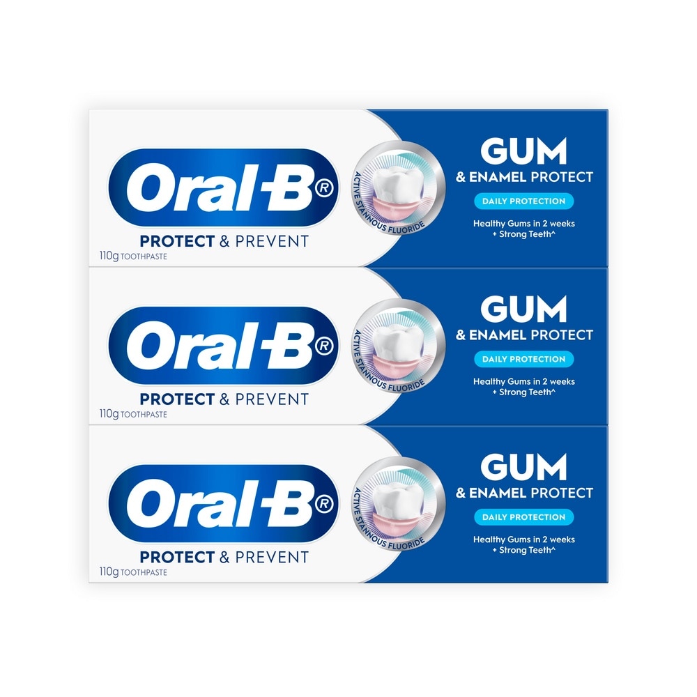 Gum & Enamel Daily Protection Clean Toothpaste 110g x 3s