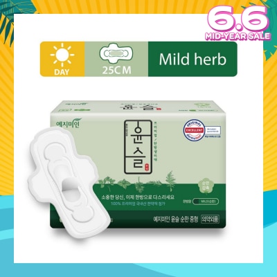 YEJIMIIN Mild Herb Day Sanitary Pad 25cm 16s
