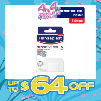 HANSAPLAST - Sensitive XXL Sterile Plasters (Suitable For Large & Post-Operative Wound) 1s
