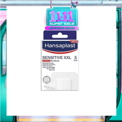 HANSAPLAST Sensitive XXL Sterile Plasters (Suitable For Large & Post Operative Wound) 1s image
