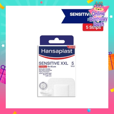HANSAPLAST Sensitive XXL Sterile Plasters (Suitable For Large & Post-Operative Wound) 1s