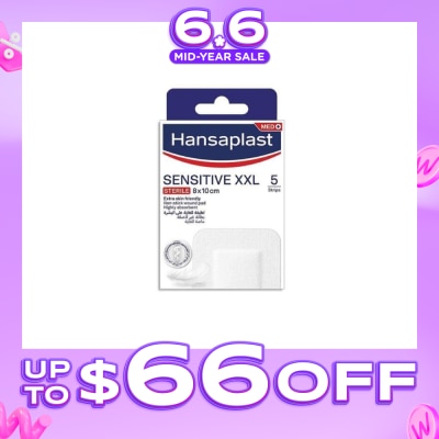 HANSAPLAST - Sensitive XXL Sterile Plasters (Suitable For Large & Post-Operative Wound) 1s
