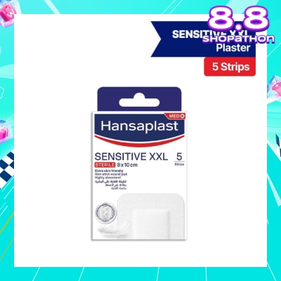 HANSAPLAST Sensitive XXL Sterile Plasters (Suitable For Large & Post-Operative Wound) 1s