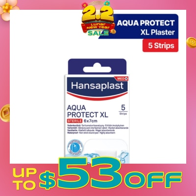 HANSAPLAST Aqua Protect XL Waterproof Sterile Plasters (Suitable For Large & Post-Operative Wound) 1s
