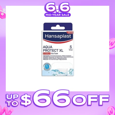 HANSAPLAST - Aqua Protect XL Waterproof Sterile Plasters (Suitable For Large & Post-Operative Wound) 1s