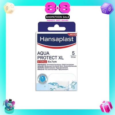 HANSAPLAST - Aqua Protect XL Waterproof Sterile Plasters (Suitable For Large & Post-Operative Wound) 1s