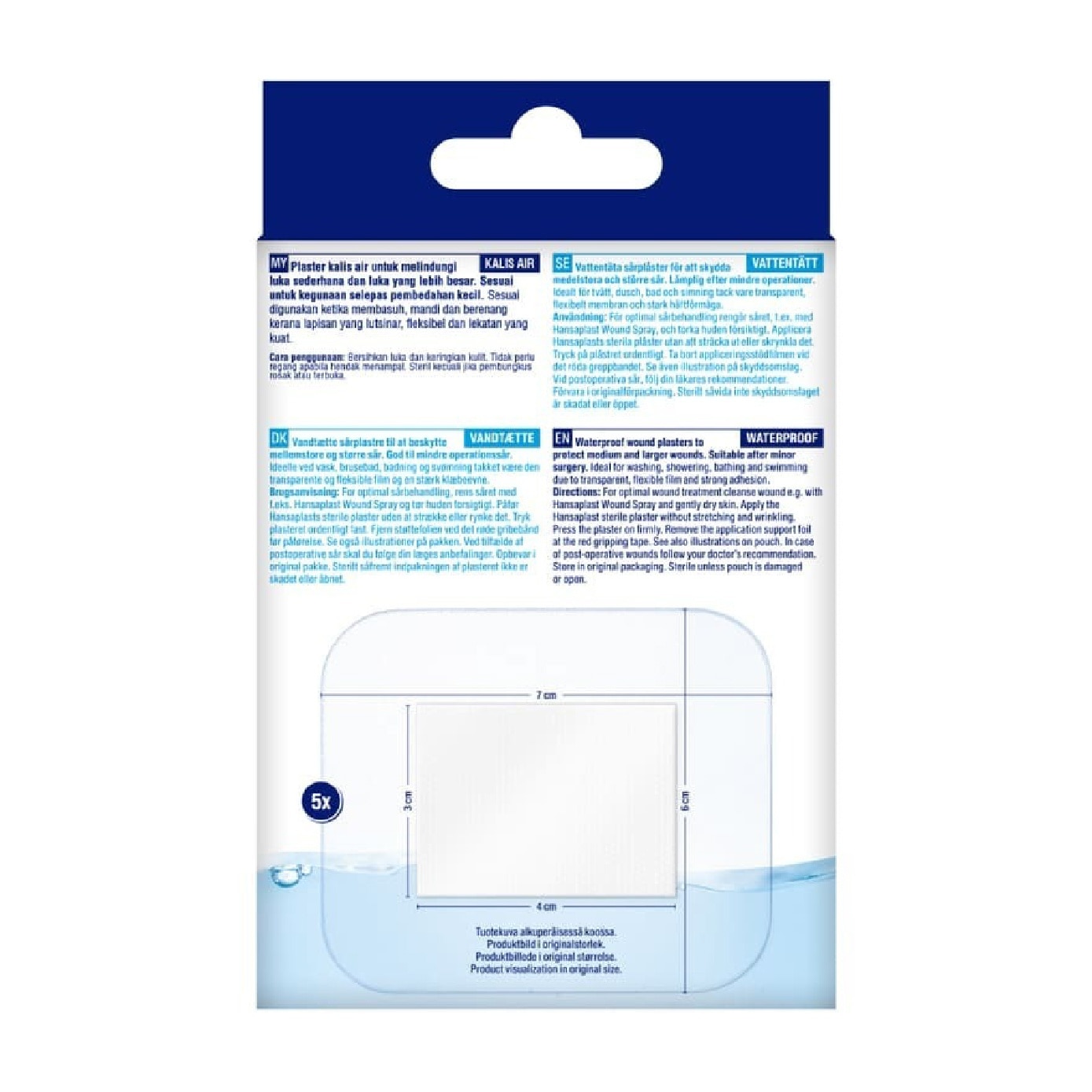 Aqua Protect XL Waterproof Sterile Plasters (Suitable For Large & Post-Operative Wound) 1s