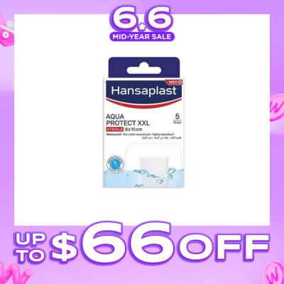 HANSAPLAST - Aqua Protect XXL Waterproof Sterile Plasters (Suitable For Large & Post-Operative Wound) 1s