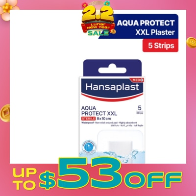 HANSAPLAST Aqua Protect XXL Waterproof Sterile Plasters (Suitable For Large & Post-Operative Wound) 1s