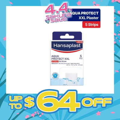 HANSAPLAST - Aqua Protect XXL Waterproof Sterile Plasters (Suitable For Large & Post-Operative Wound) 1s