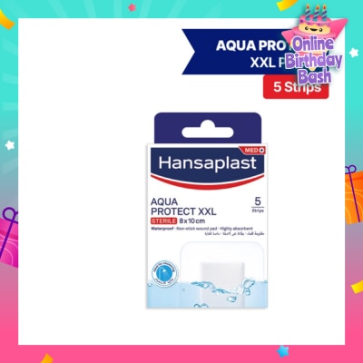 HANSAPLAST Aqua Protect XXL Waterproof Sterile Plasters (Suitable For Large & Post-Operative Wound) 1s